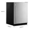 24" Refrigerator, Solid SS Door