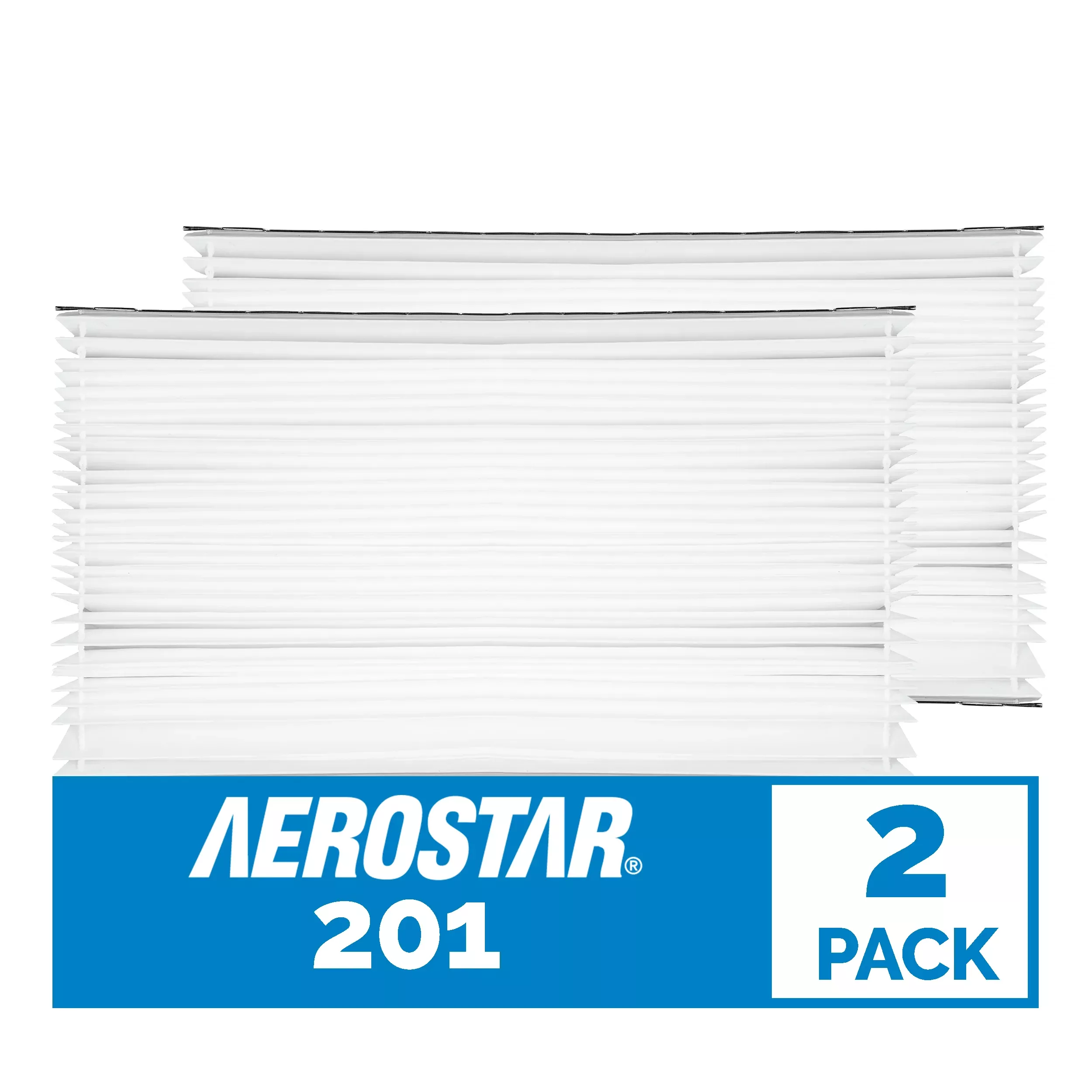 Aerostar MERV 11 Collapsible Replacement Filter Aprilaire 201 20x25x6 Compatible with Aprilaire 2200 2250, Space Gard 2200 Air Cleaner Purifier and Lennox PMAC-20C X0445, Compare to Part #201 (2 Pack)