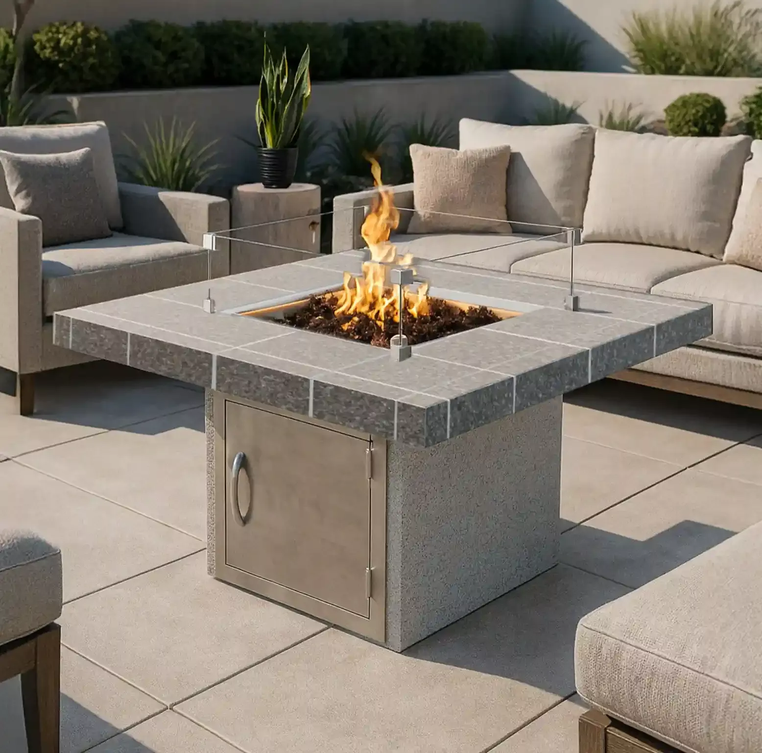 cal-flame-mesa-fire-pit Cal Flame "Mesa" Fire Pit