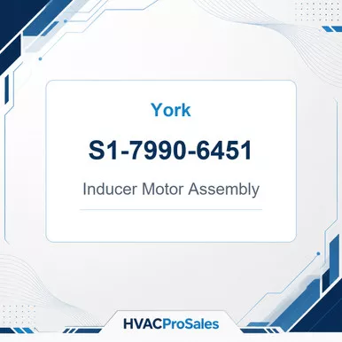 york-s1-7990-6451-inducer-motor-assembly York S1-7990-6451 Inducer Motor Assembly
